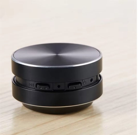 Mini Alto-Falante de Condução Óssea Portátil - Transforme qualquer superfície em som.